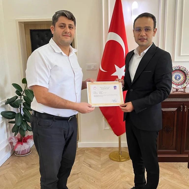 Kaymakamdan Başarı Belgesi